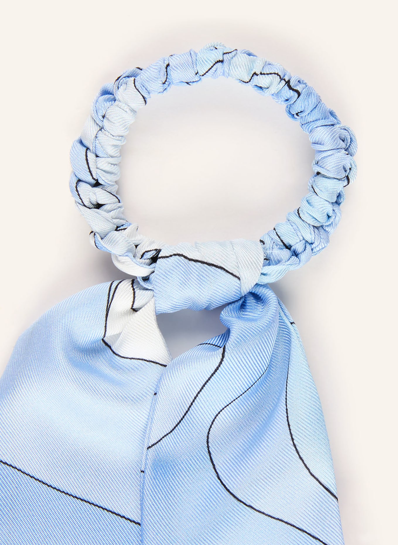 PUCCI Haargummi aus Seide: HELLBLAU