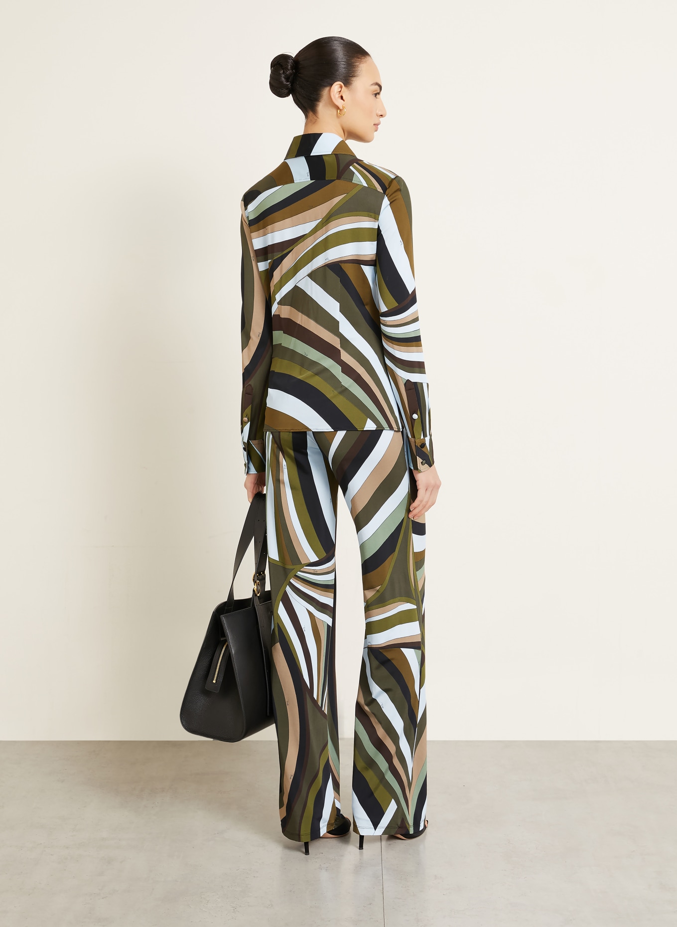 PUCCI Jersey pants: OLIVE / BROWN / LIGHT BLUE