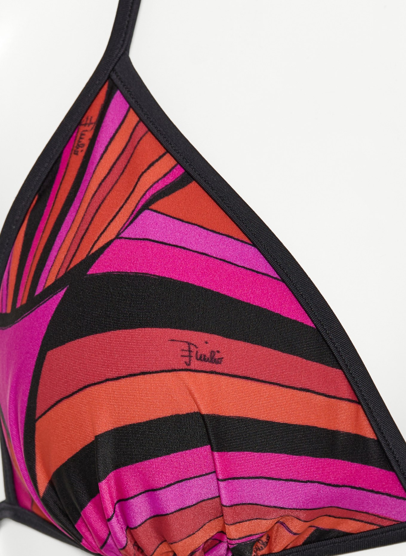 PUCCI Haut de bikini triangle: ROSE FUCHSIA / ROUGE / NOIR