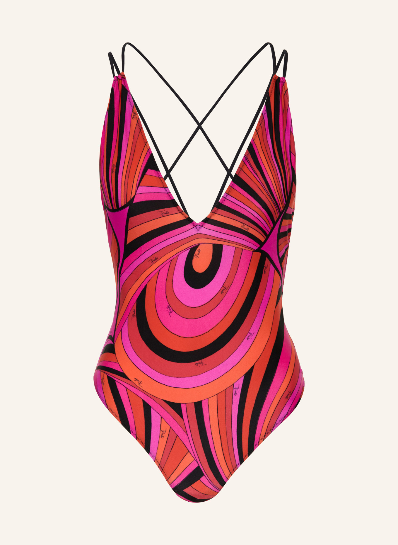 PUCCI Maillot de bain: ROSE FUCHSIA / ROUGE / NOIR