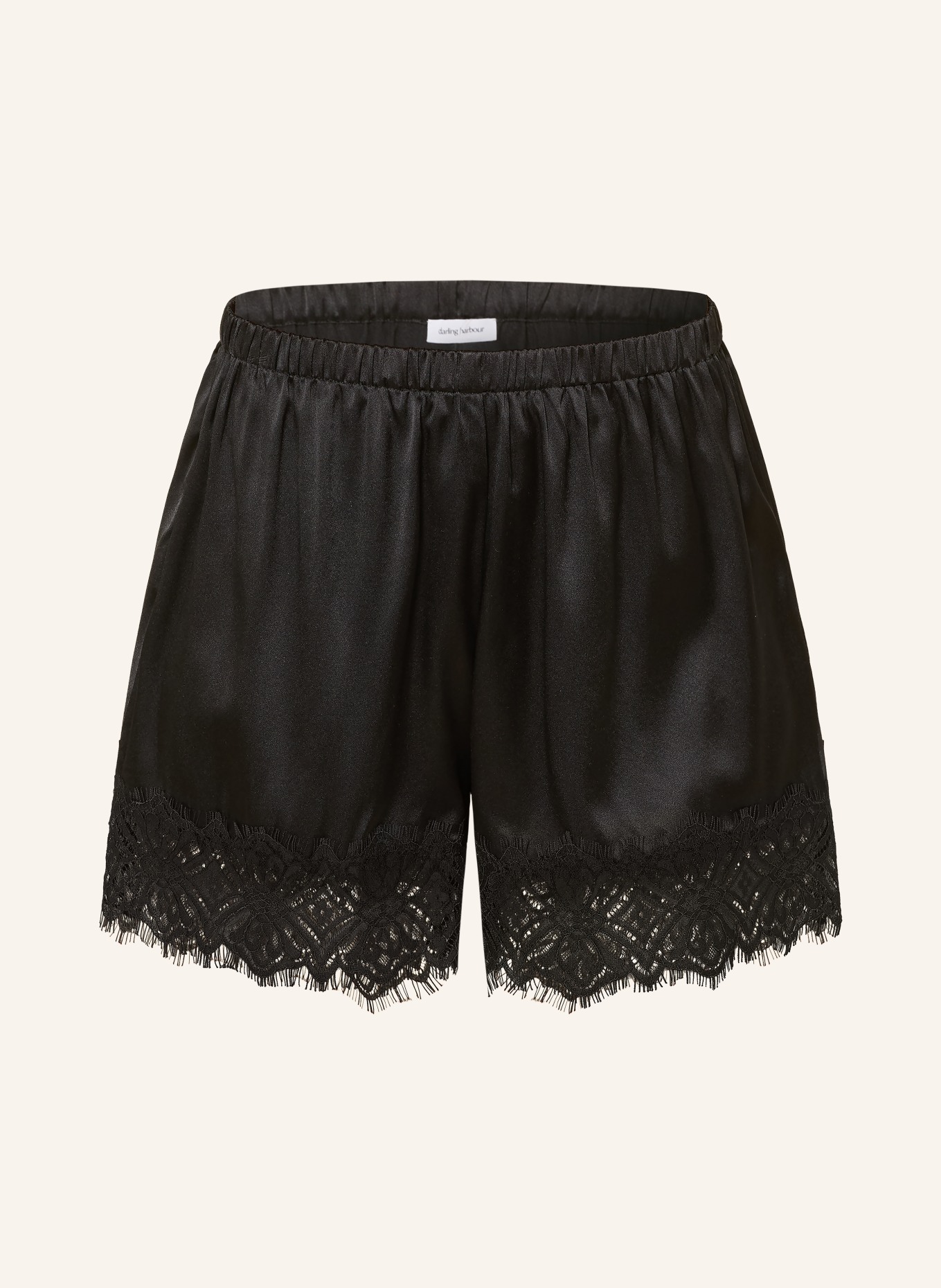 darling harbour Spací šortky s hedvábím: BLACK