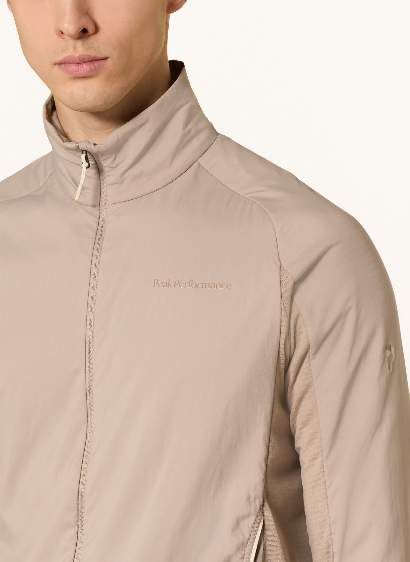 Peak Performance Hybridní lyžařská bunda FREELIGHT HYBRID LINER: BÉŽOVÁ