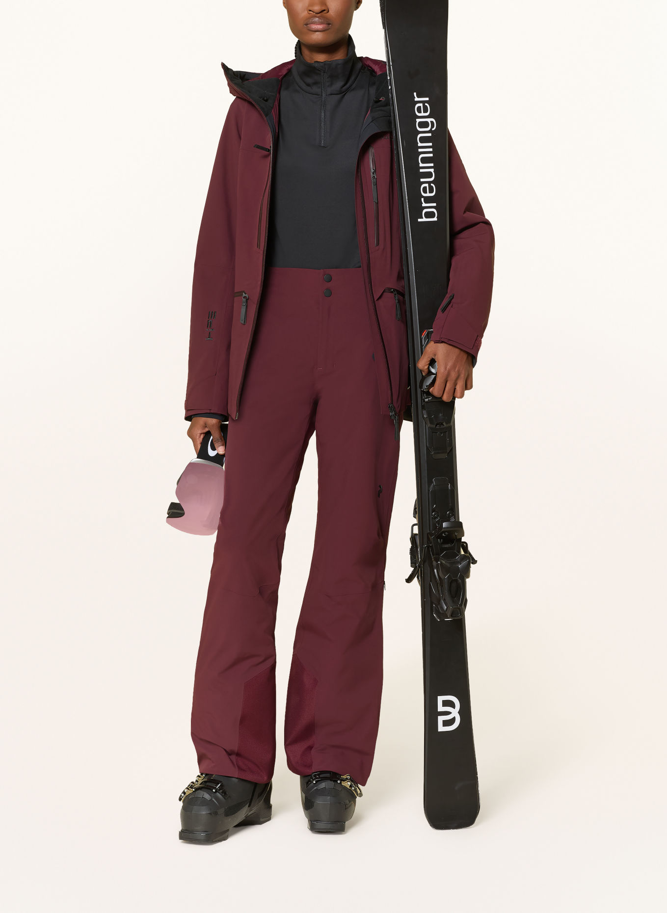 Peak Performance WHITELIGHT INSULATED Ski Pants: DARK RED