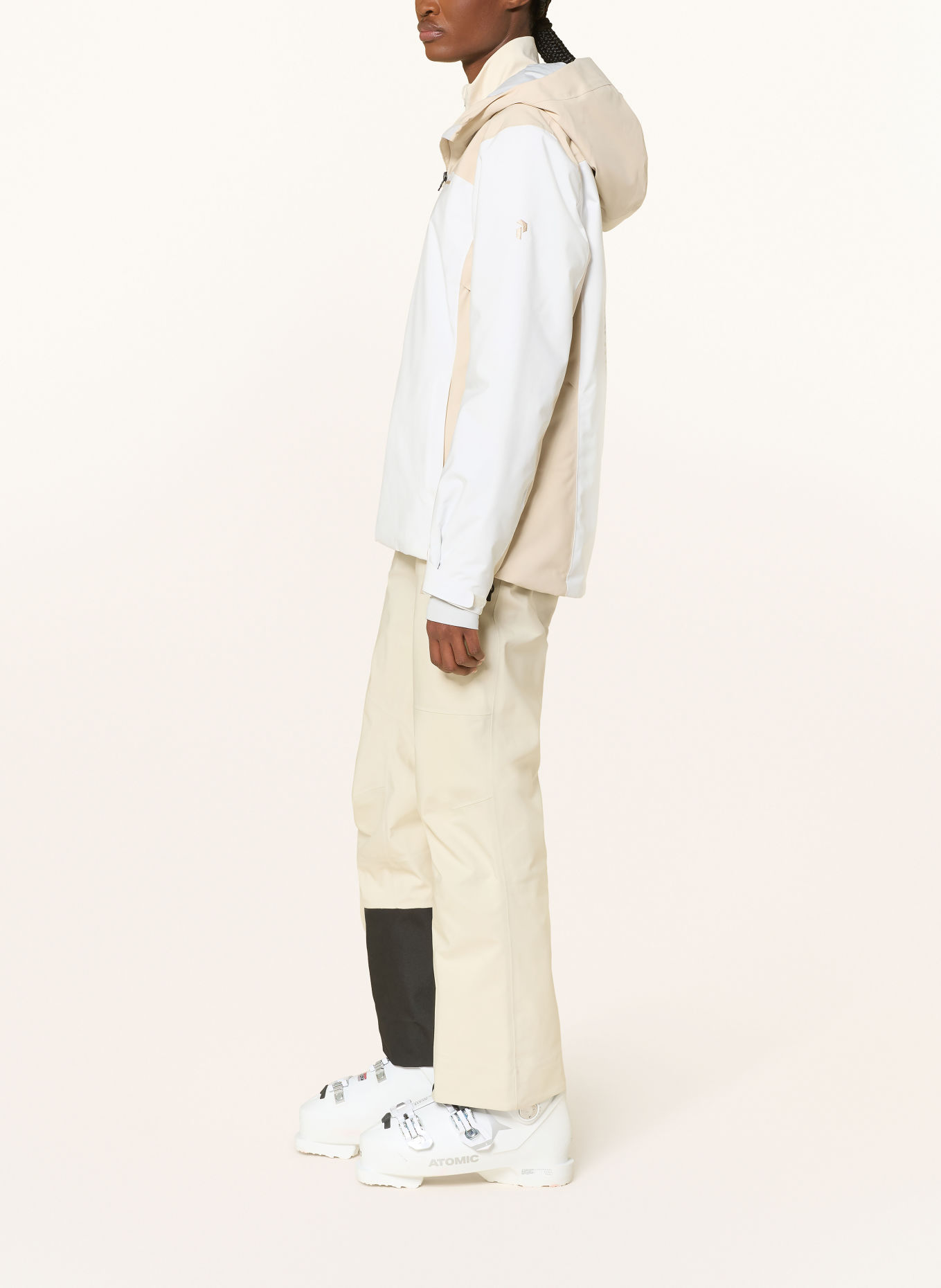 Peak Performance Jachetă de schi ANIMA BLOCKED INSULATED: ALB / BEJ