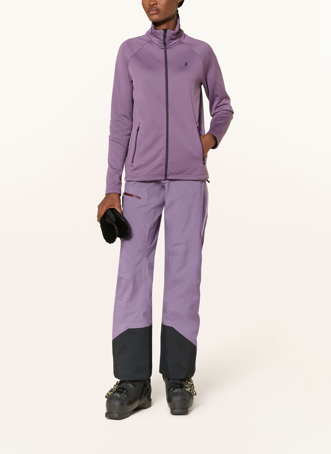 Peak Performance Fleecejas RIDER: LICHTPAARS