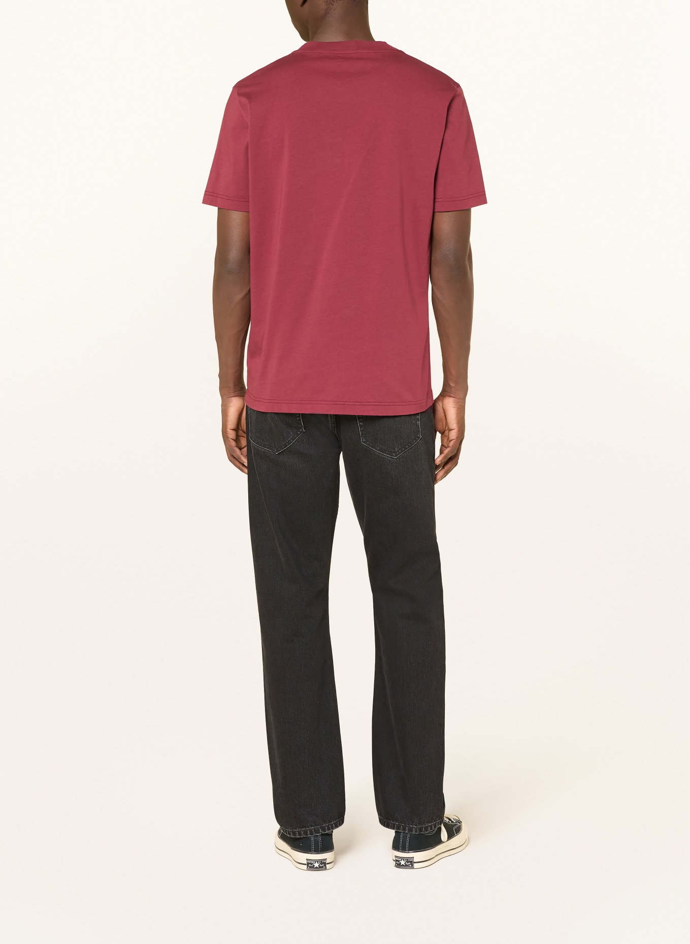 ARMEDANGELS T-shirt JAAMES: DONKERROOD