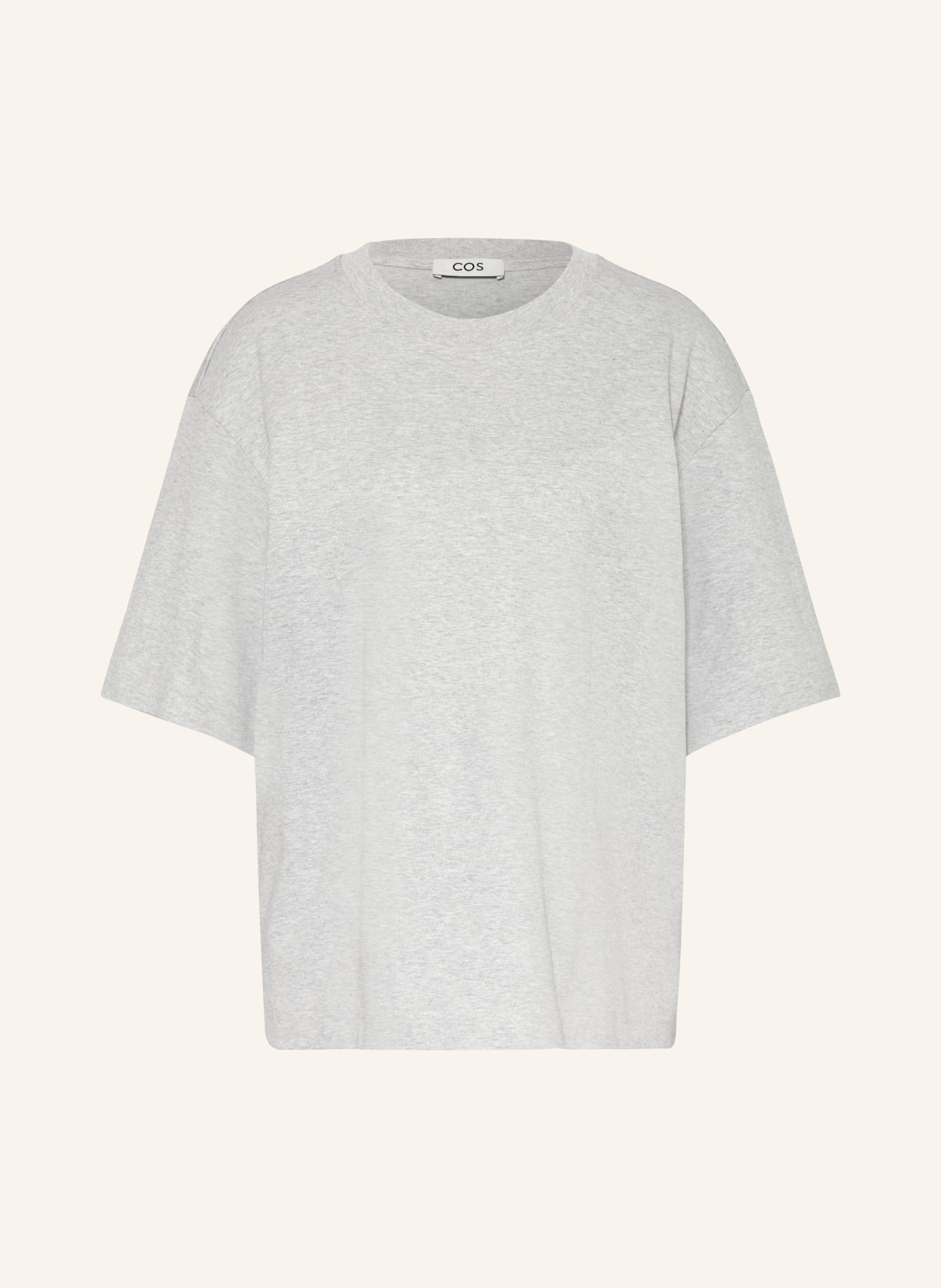 COS Oversized shirt with 3/4 sleeves: LIGHT GRAY