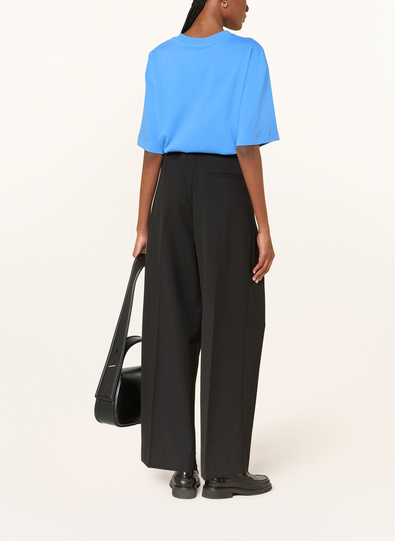 COS Oversized shirt with 3/4 sleeves: BLUE