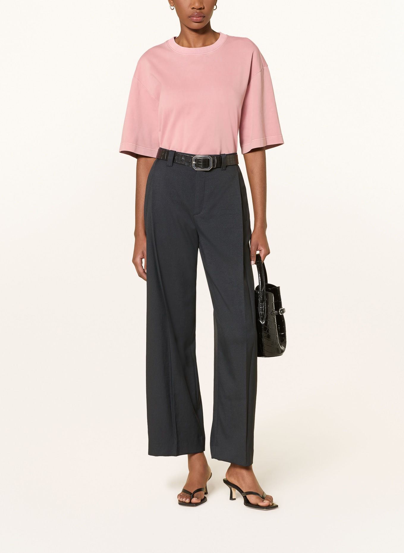 COS Oversized shirt with 3/4 sleeves: ROSE