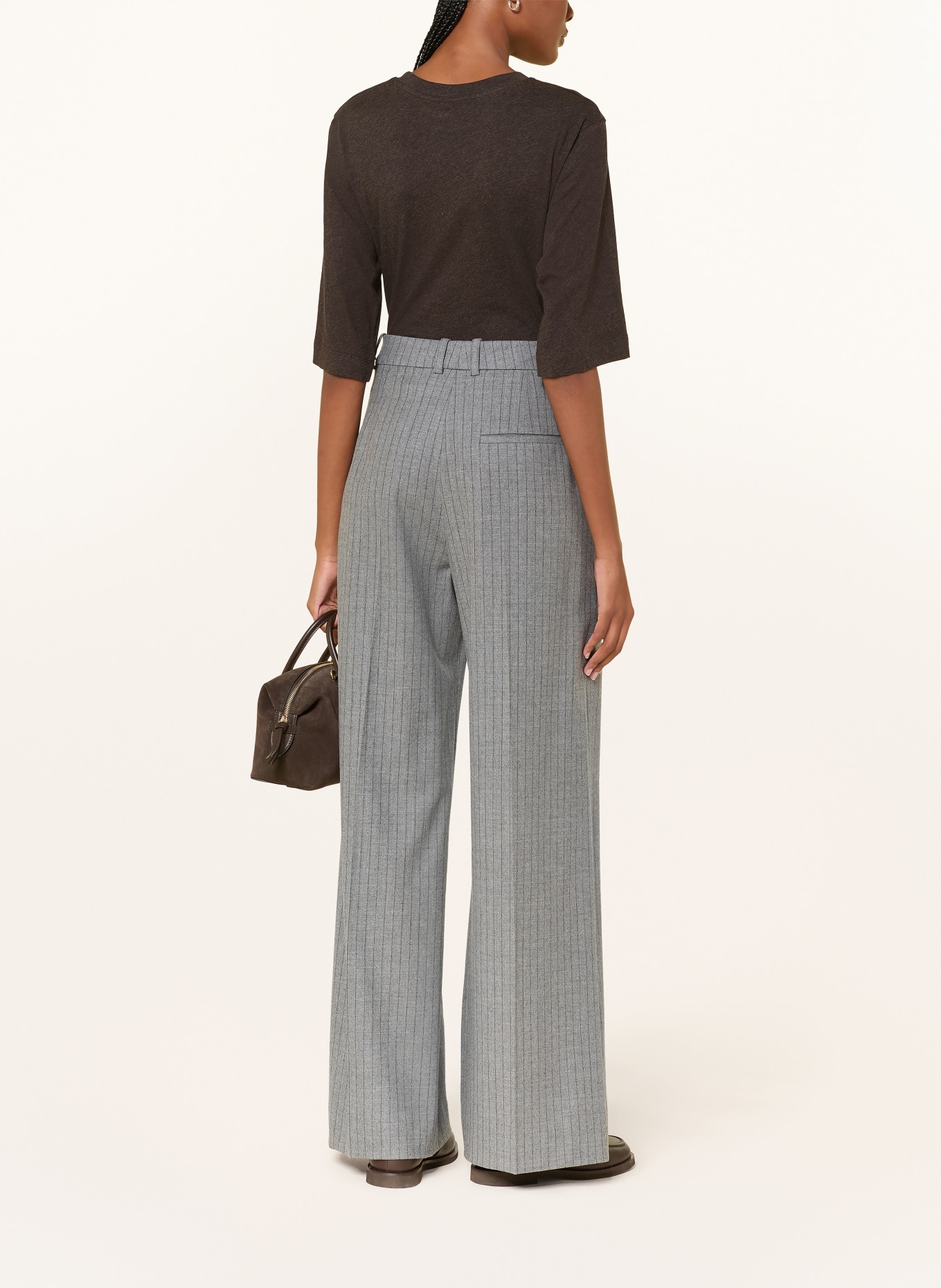 COS Koszulka z rękawem 3/4: CIEMNOBRĄZOWY