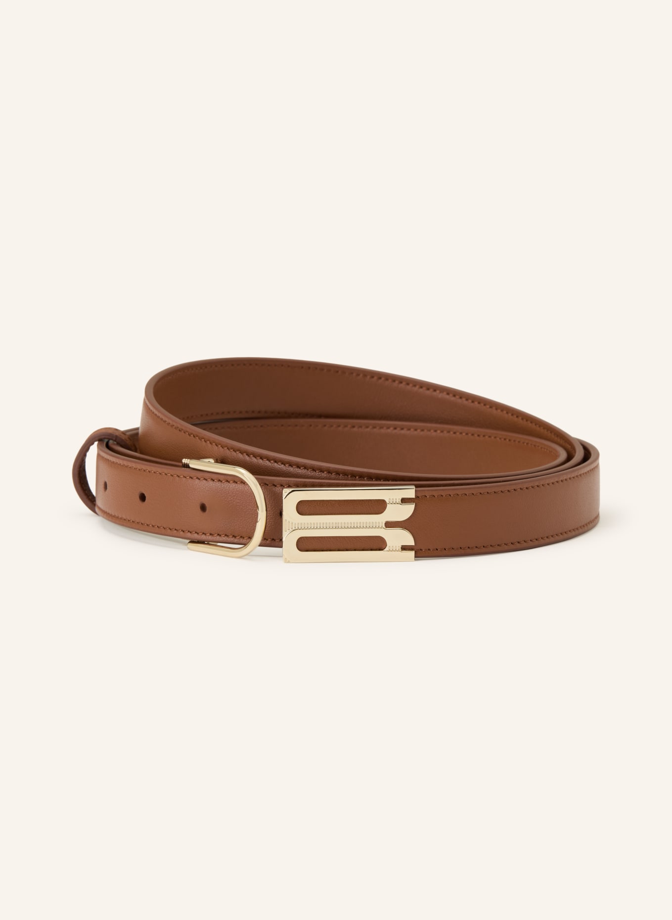 VICTORIA BECKHAM Ledergürtel: BRAUN