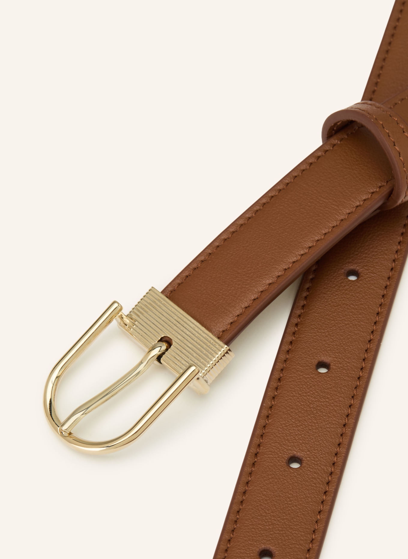 VICTORIA BECKHAM Ledergürtel: BRAUN