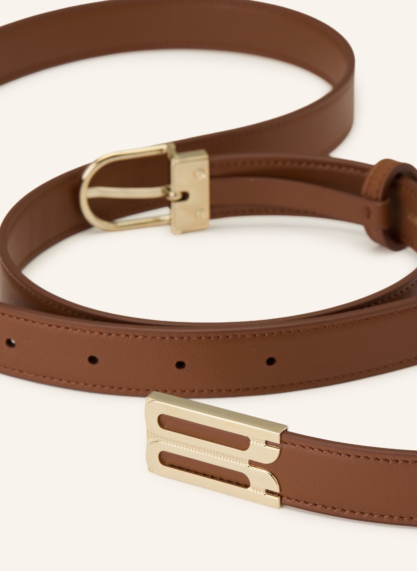 VICTORIA BECKHAM Ledergürtel: BRAUN