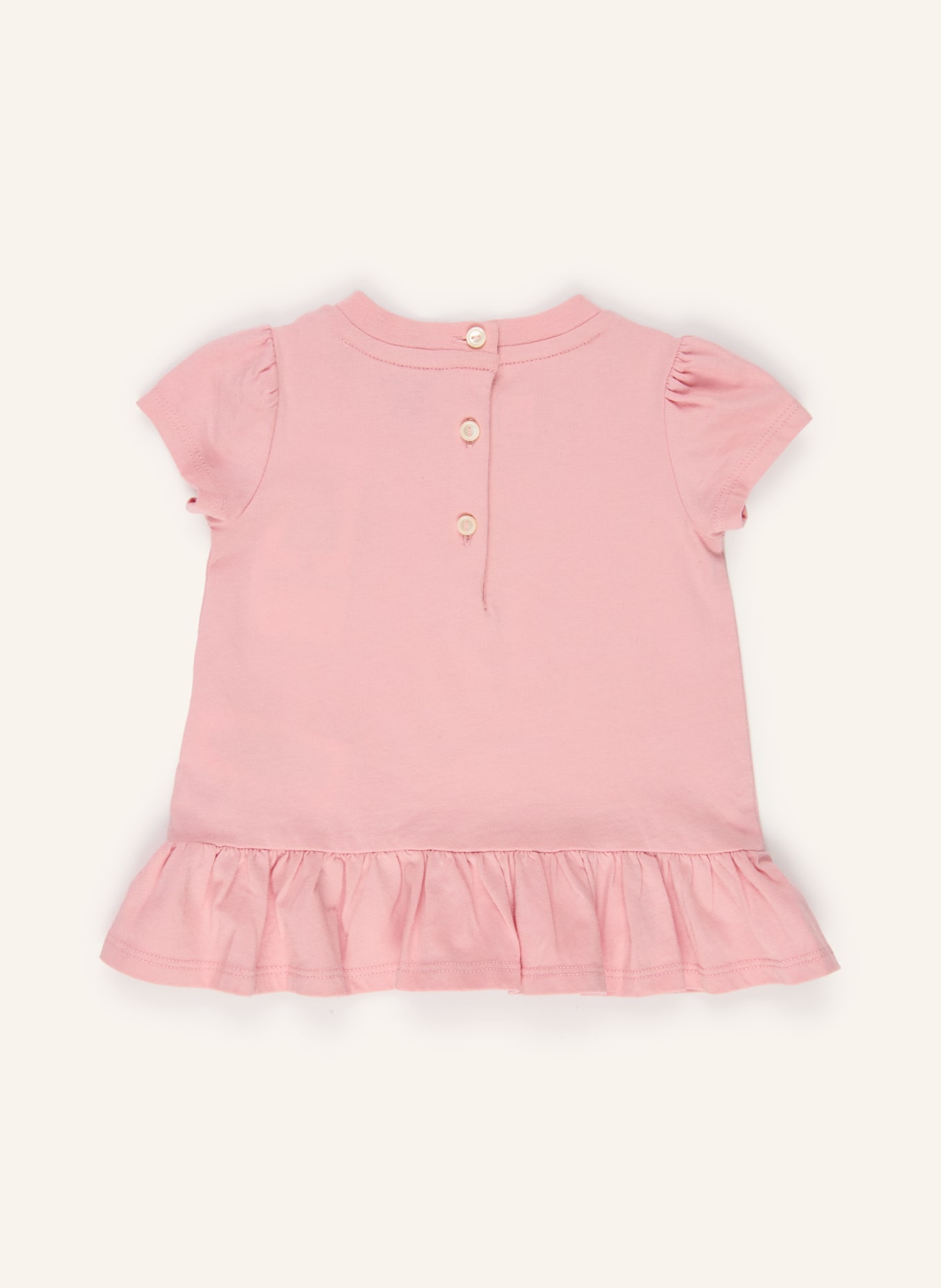 POLO RALPH LAUREN T-shirt met ruches: ROSÉ
