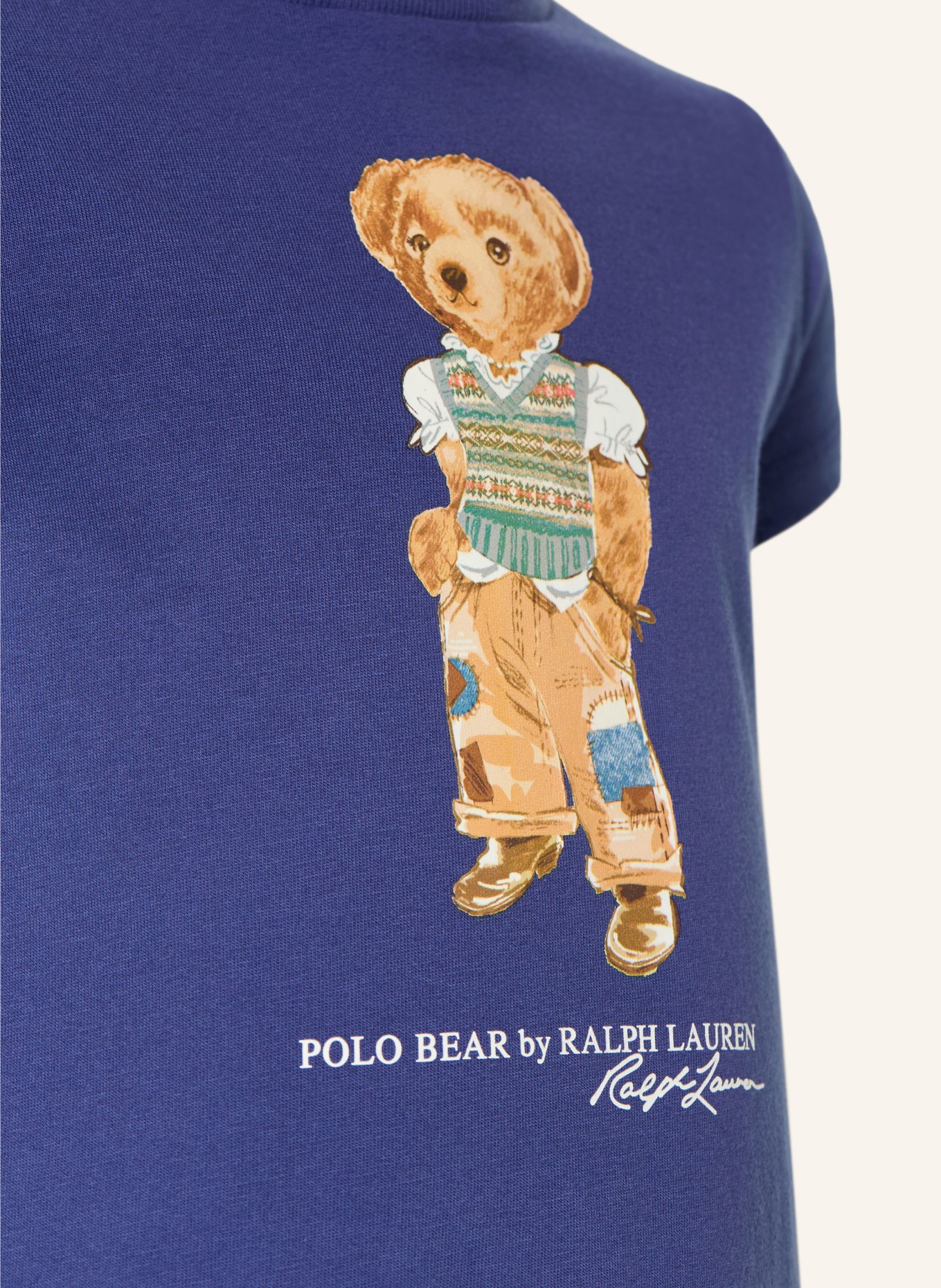 POLO RALPH LAUREN Sukienka z dżerseju: NIEBIESKI / BRĄZOWY / MIĘTOWY