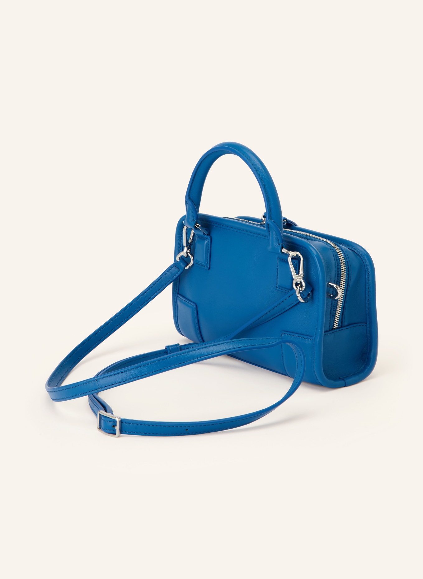 LOEWE Torba na ramię AMAZONA 180 MINI: NIEBIESKI / SREBRNY