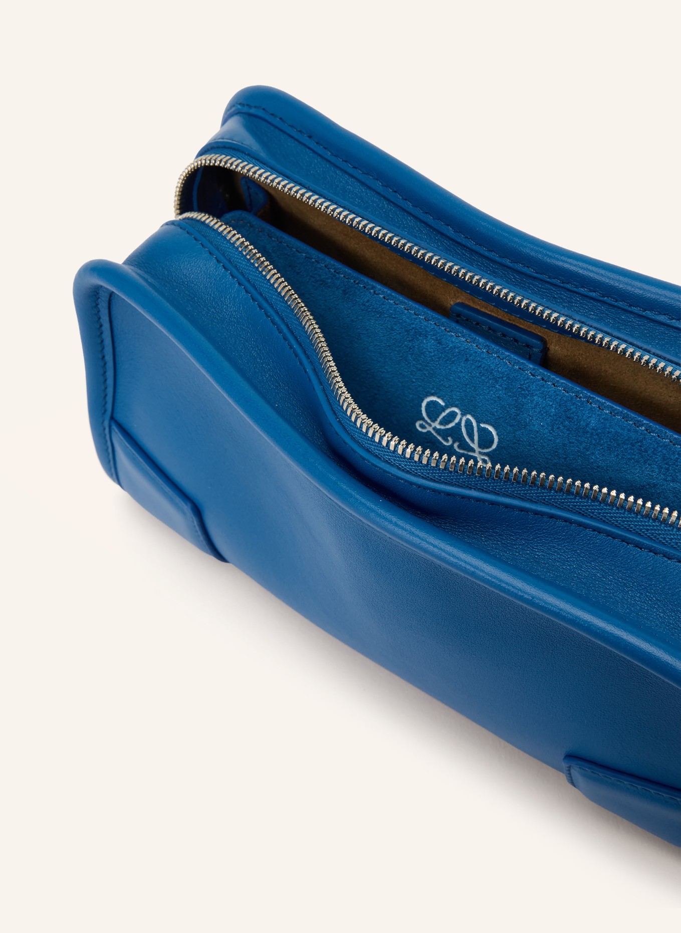 LOEWE Torba na ramię AMAZONA 180 MINI: NIEBIESKI / SREBRNY