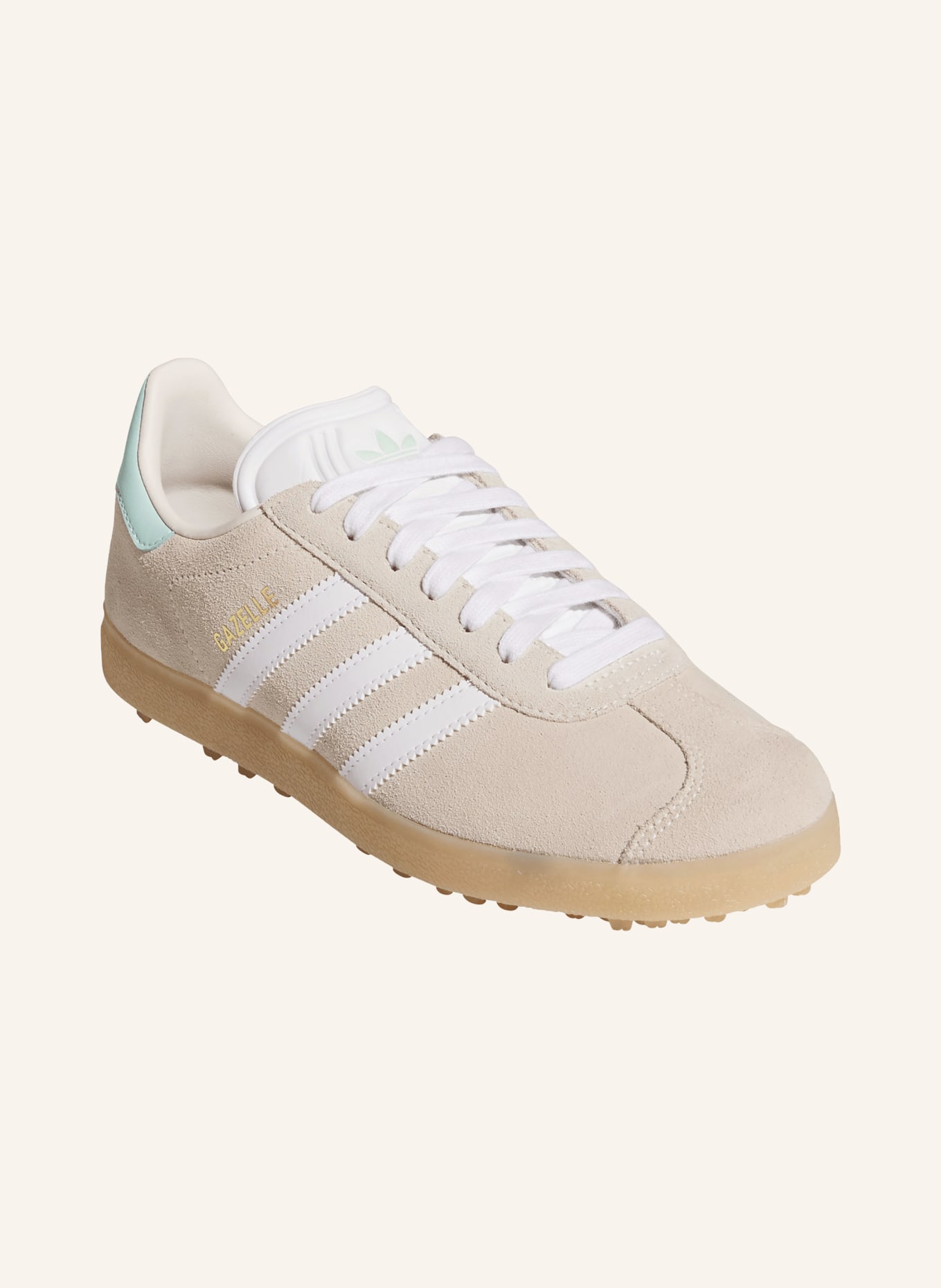 adidas Originals Golfschuhe GAZELLE GOLF: BEIGE / MINT / WEISS