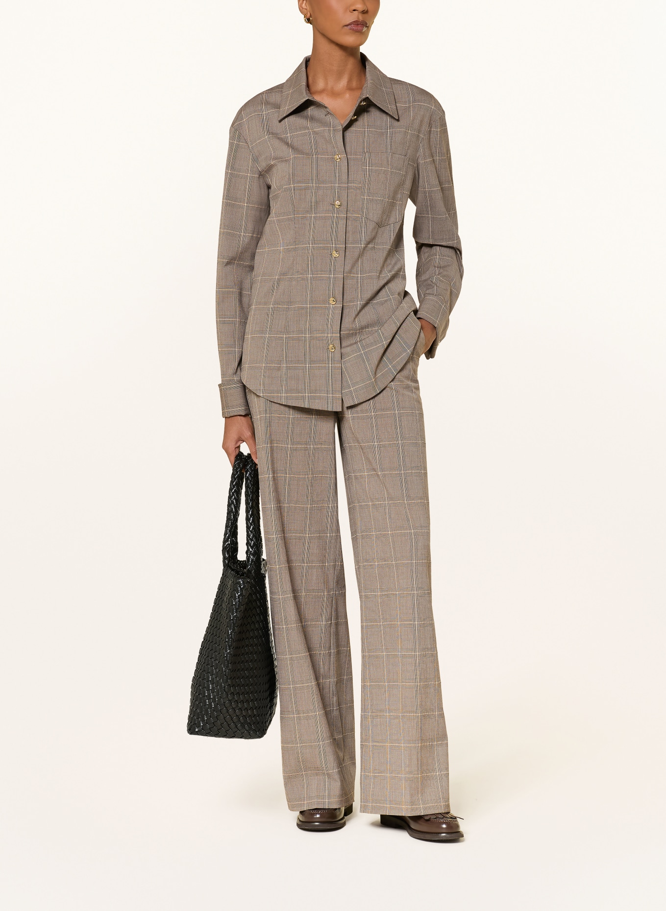 RIANI chemise: TAUPE / CHAMEAU / MARRON