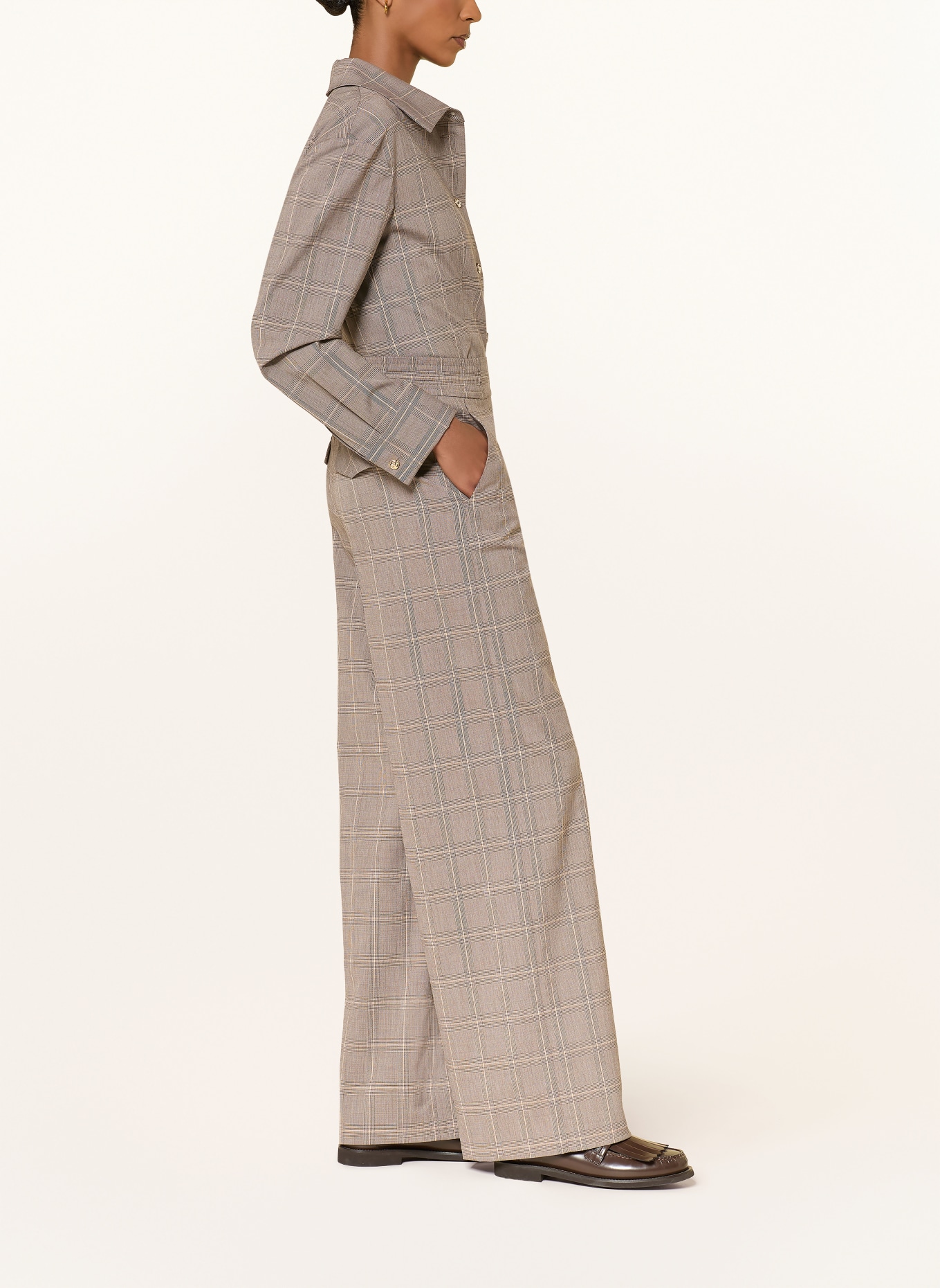 RIANI Marlenehose: GRAU / BEIGE / SCHWARZ