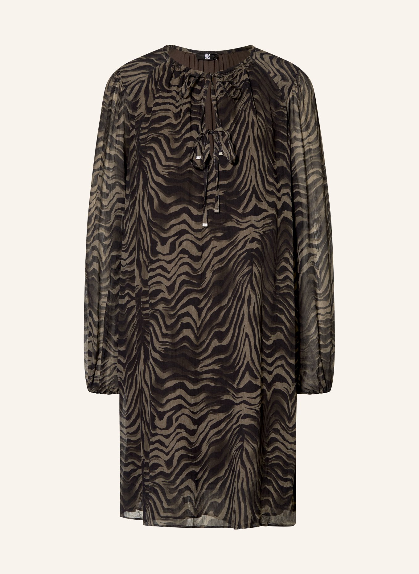 RIANI Dress: DARK GRAY / TAUPE / BLACK