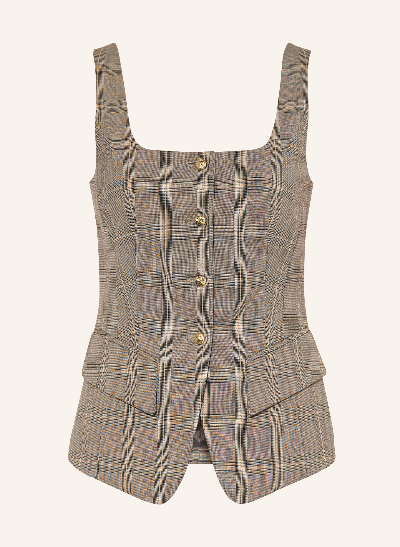 RIANI Blazer vest: TAUPE / CAMEL / BROWN