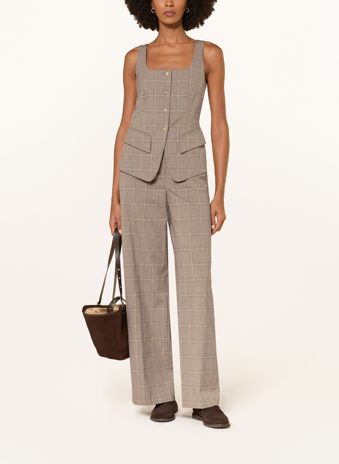 RIANI Blazer vest: TAUPE / CAMEL / BROWN