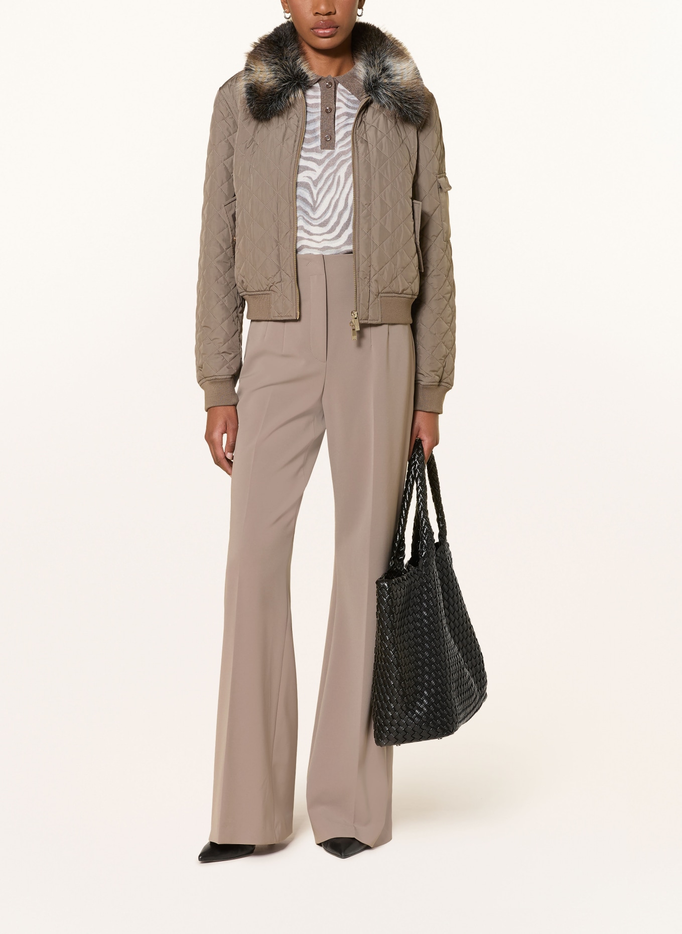 RIANI Pants: TAUPE