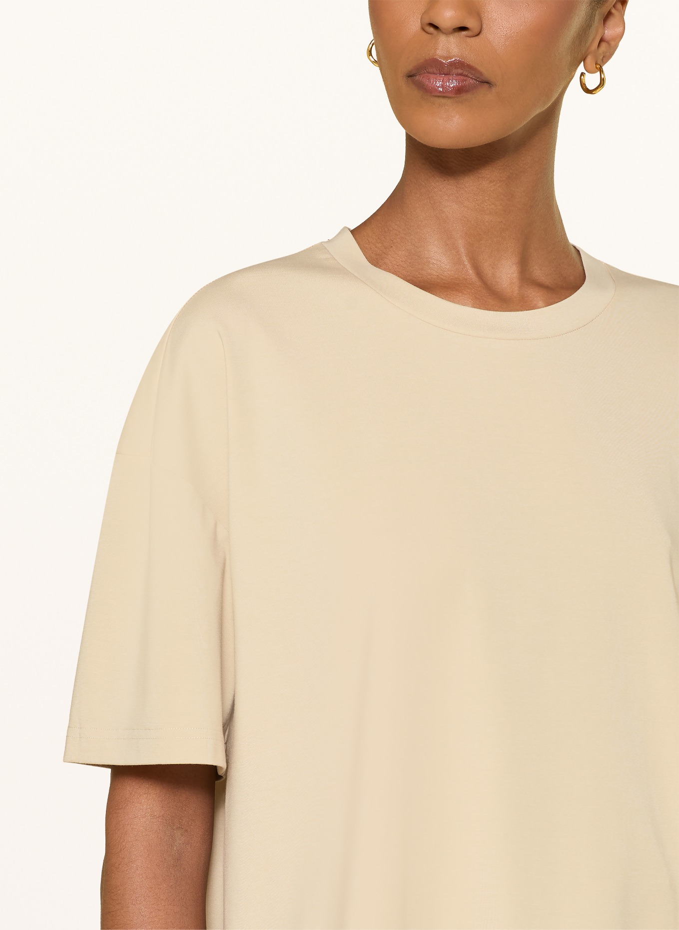 RIANI T-Shirt mit Spitze: BEIGE