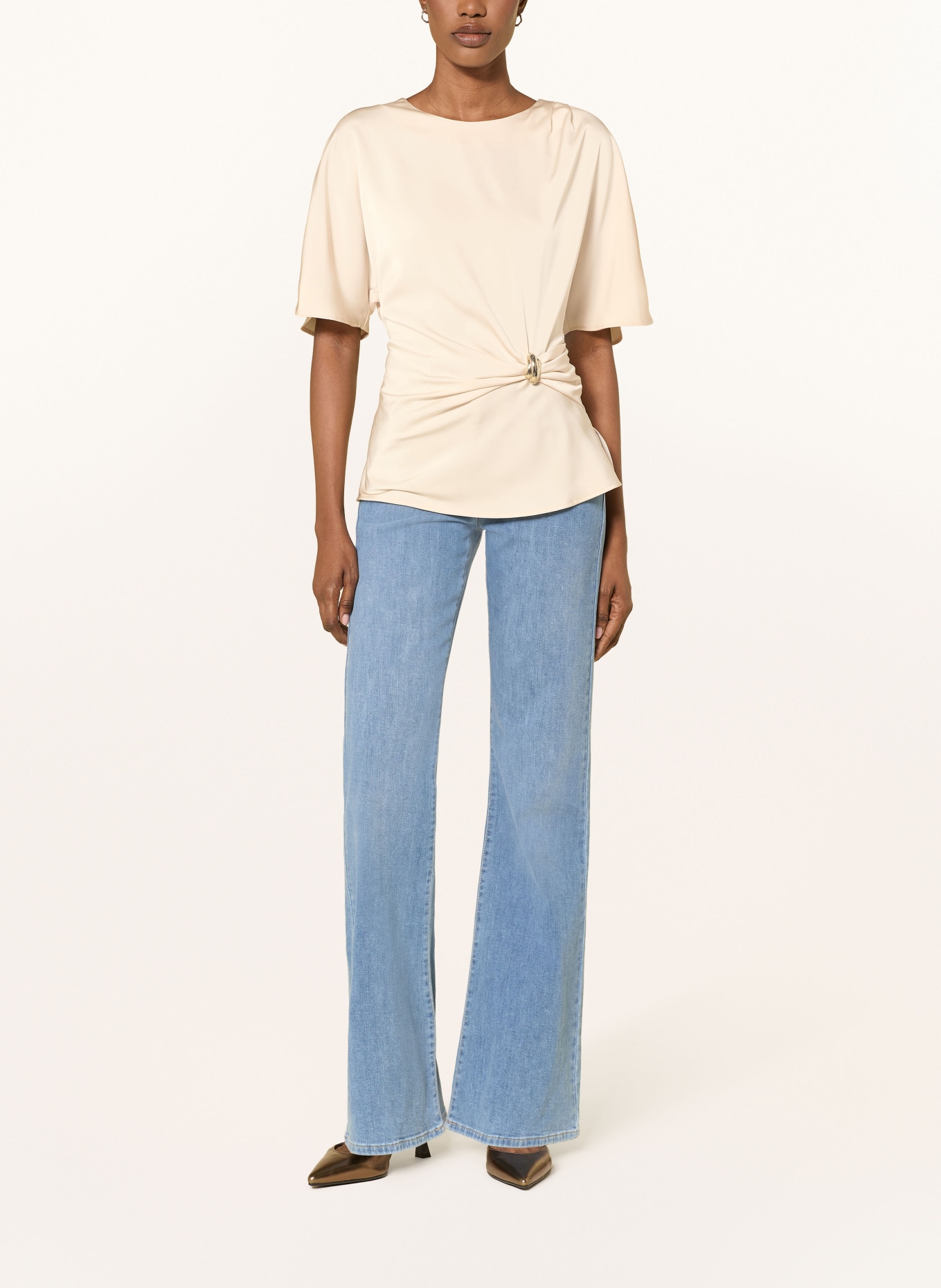 RIANI Blusenshirt aus Satin: ECRU