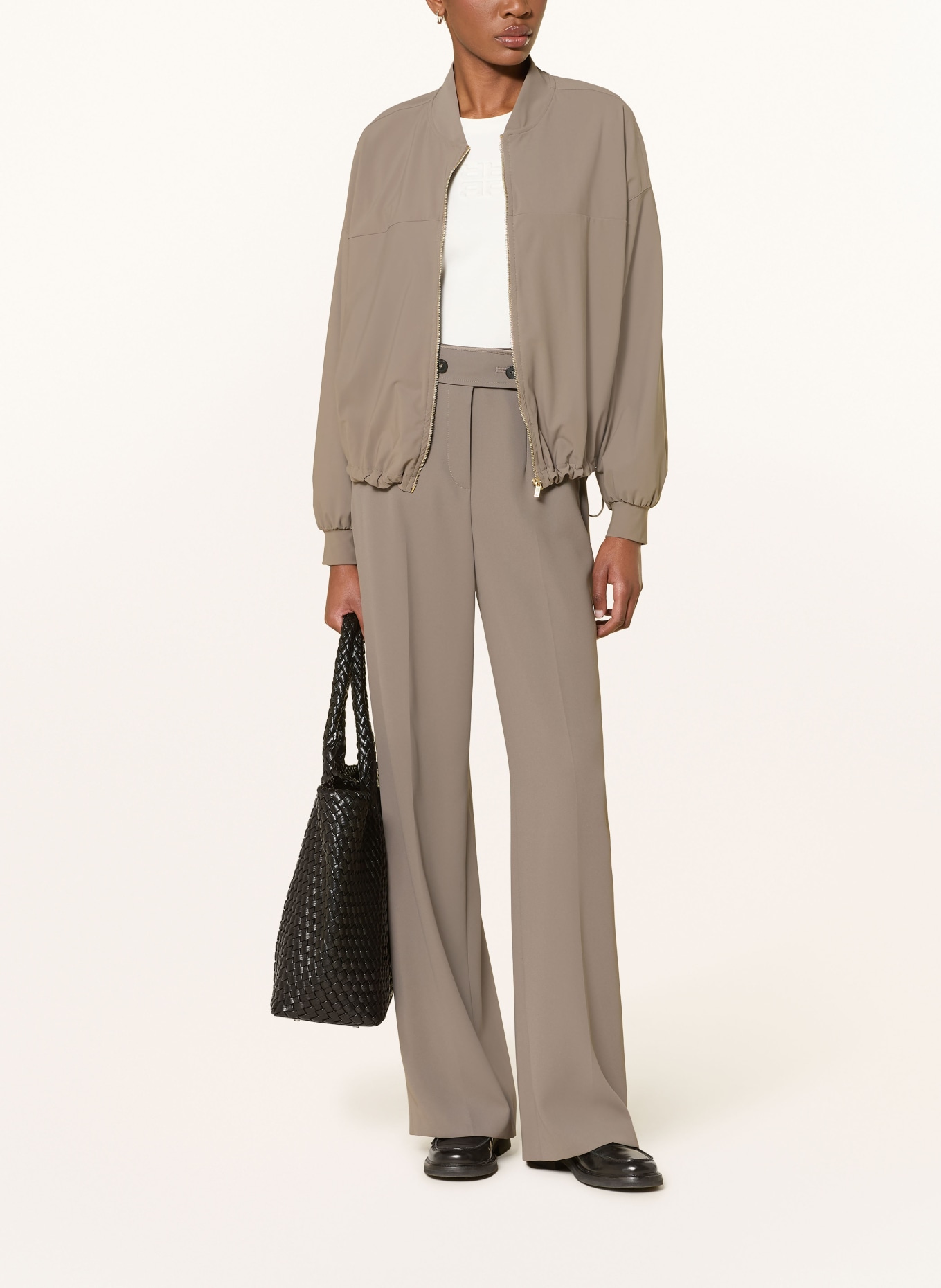 RIANI Satinblouson: TAUPE