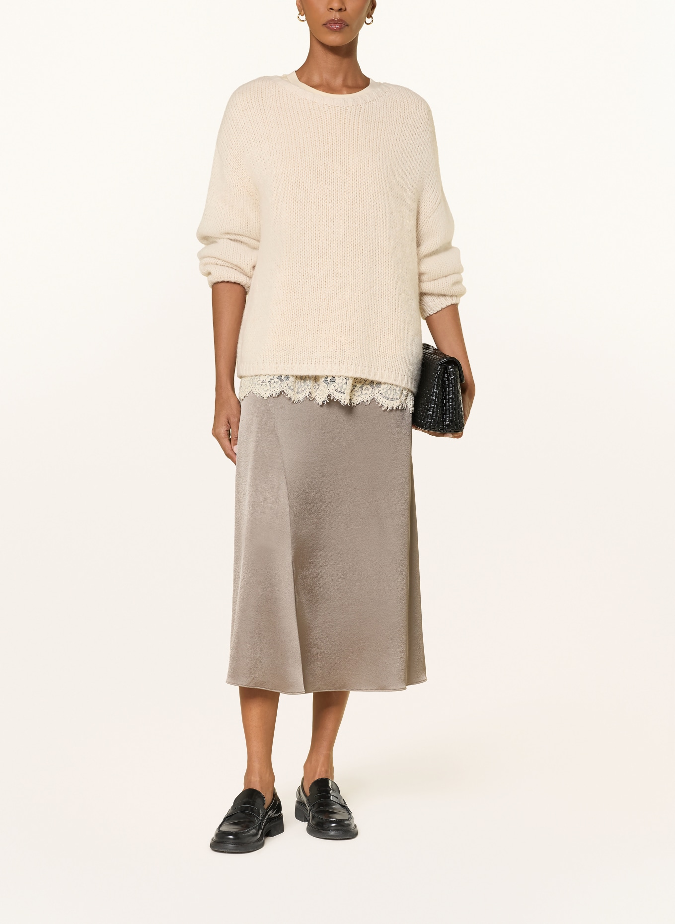 RIANI Satinrock: TAUPE