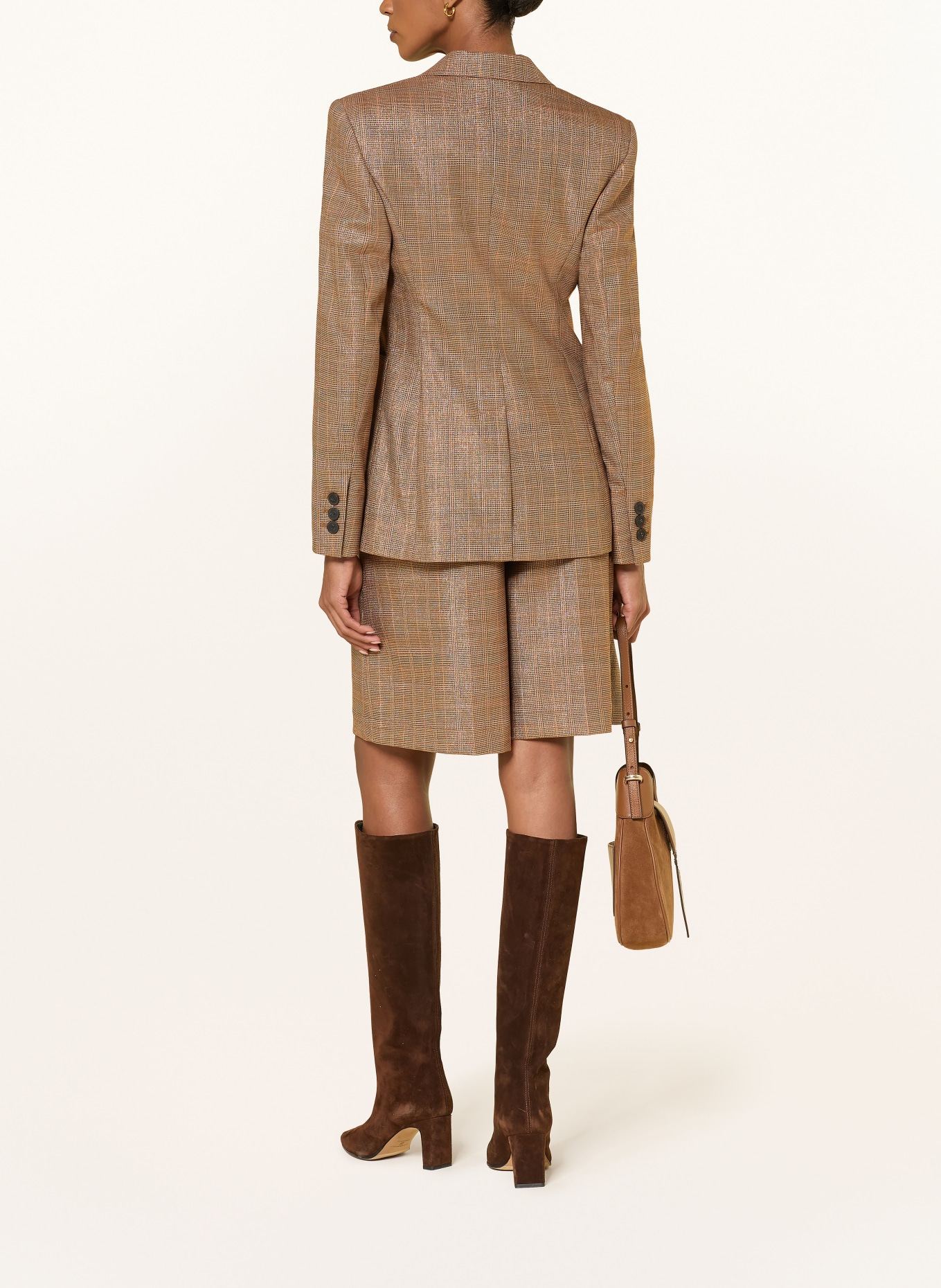RIANI Bermuda avec des fils pailletés: MARRON / BEIGE