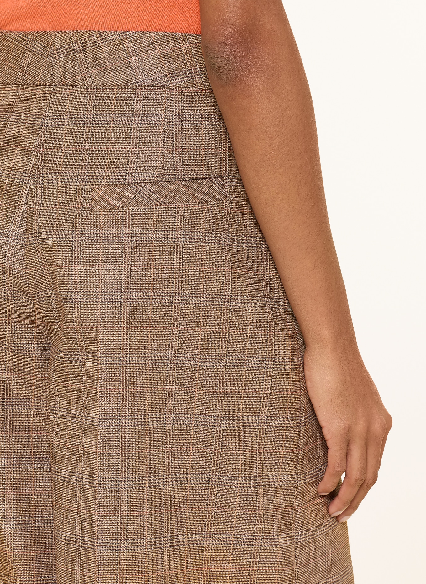 RIANI Bermuda avec des fils pailletés: MARRON / BEIGE