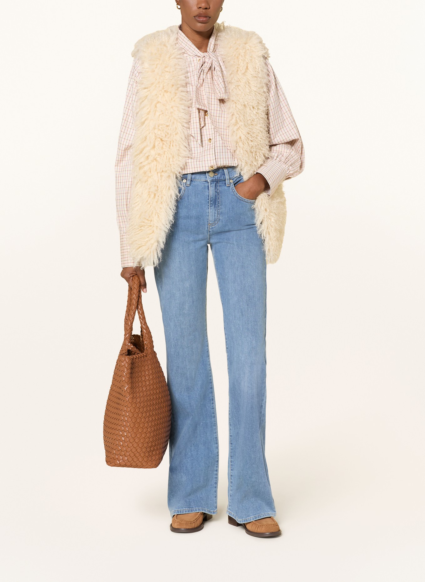 RIANI Blugi bootcut: 410 bleached blue