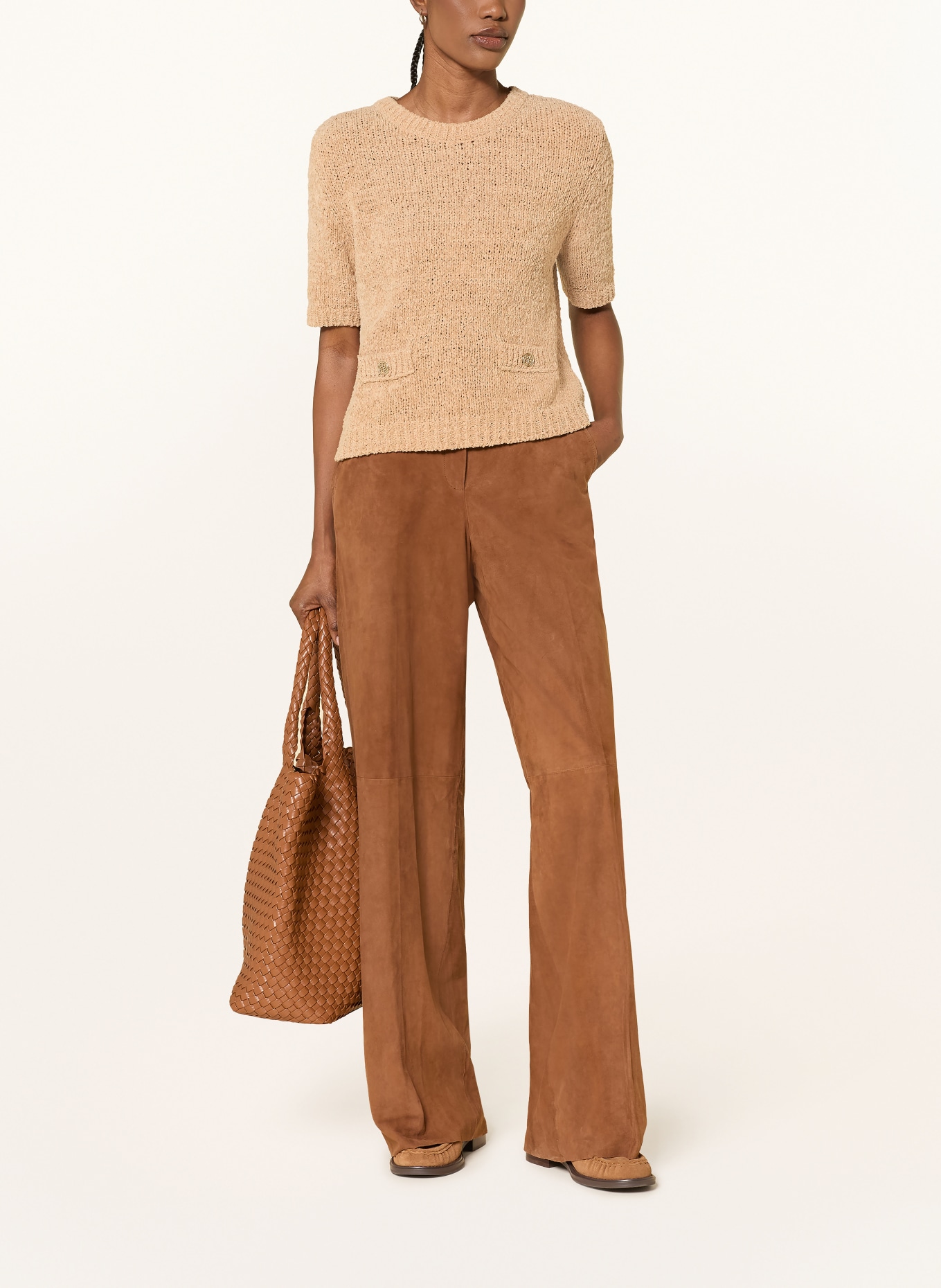 RIANI Gebreide trui: BEIGE