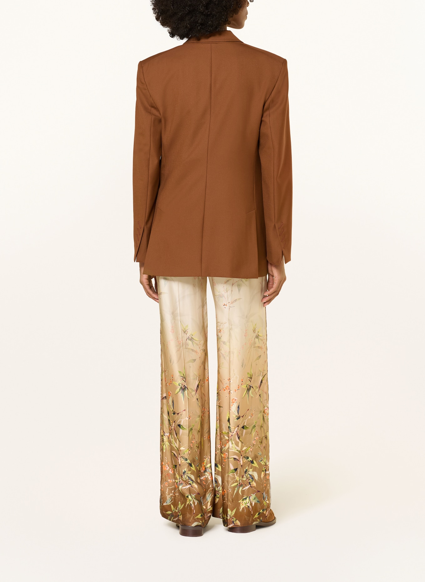 RIANI Hose: CREME / ORANGE / HELLGRÜN