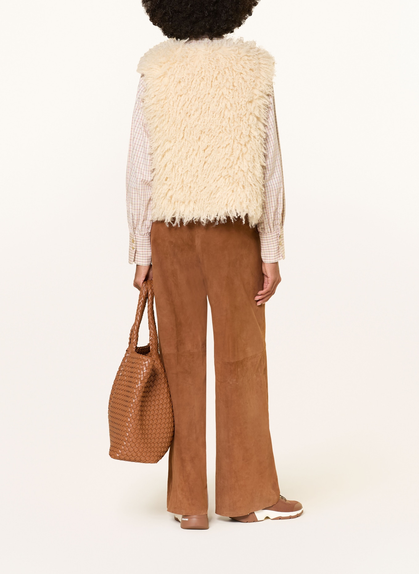 RIANI Lederhose: COGNAC
