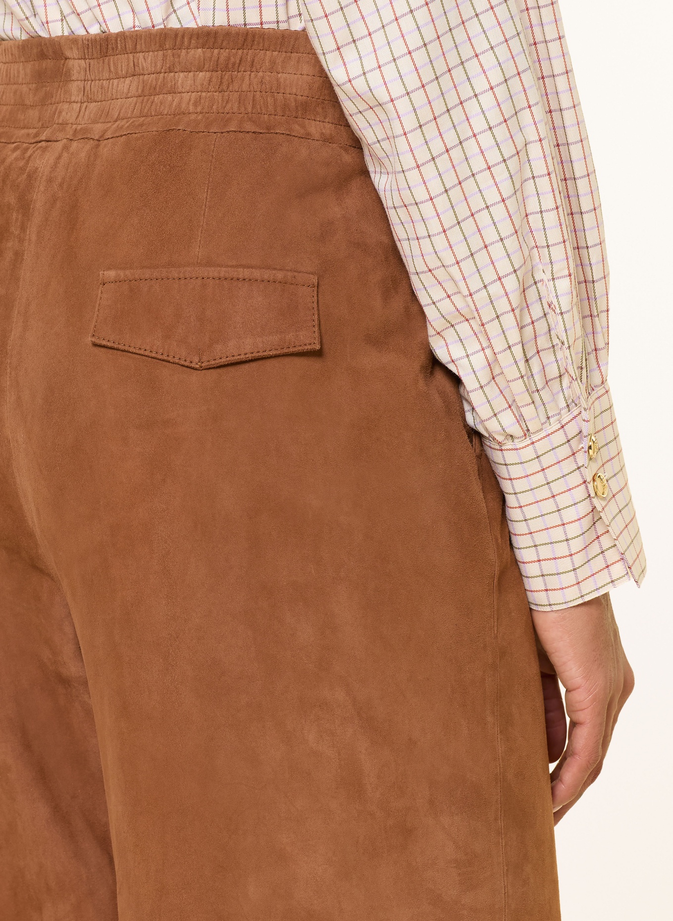 RIANI Lederhose: COGNAC
