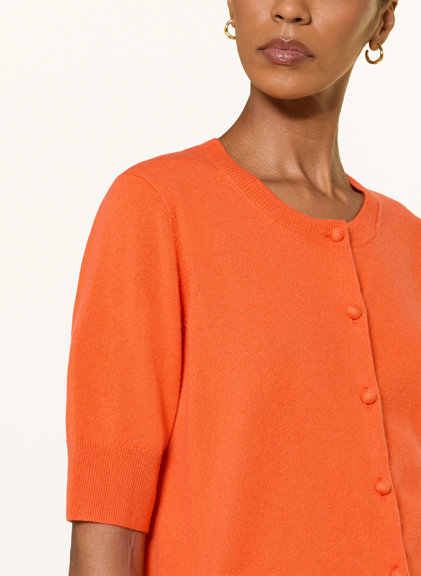 RIANI Vest met kasjmier: ORANJE