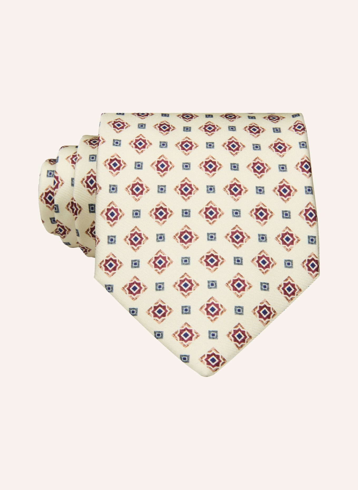 PAUL Tie: CREAM / DARK GRAY / DARK RED