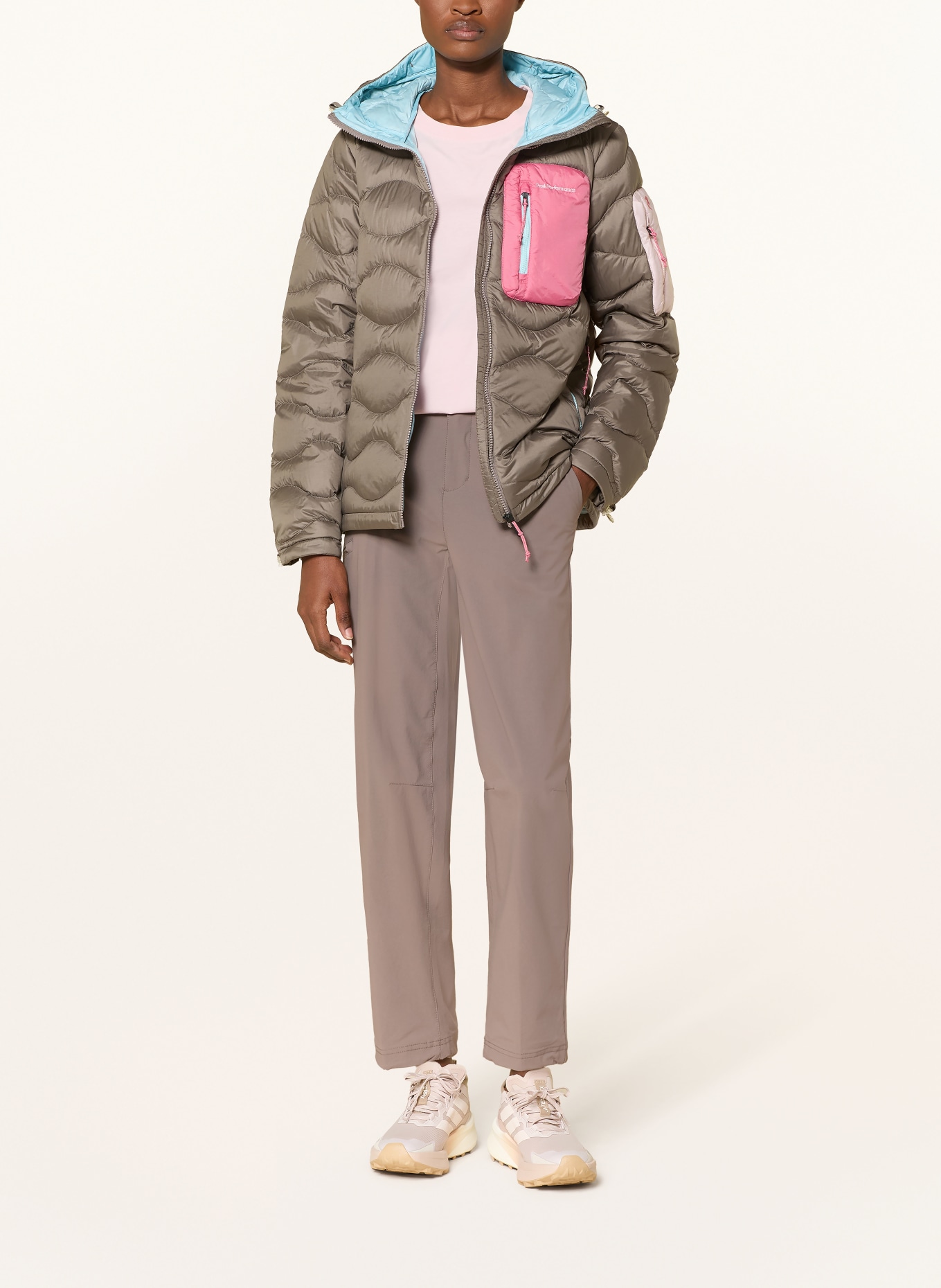 Peak Performance Doudoune HELIUM: TAUPE / ROSE / ROSE FUCHSIA