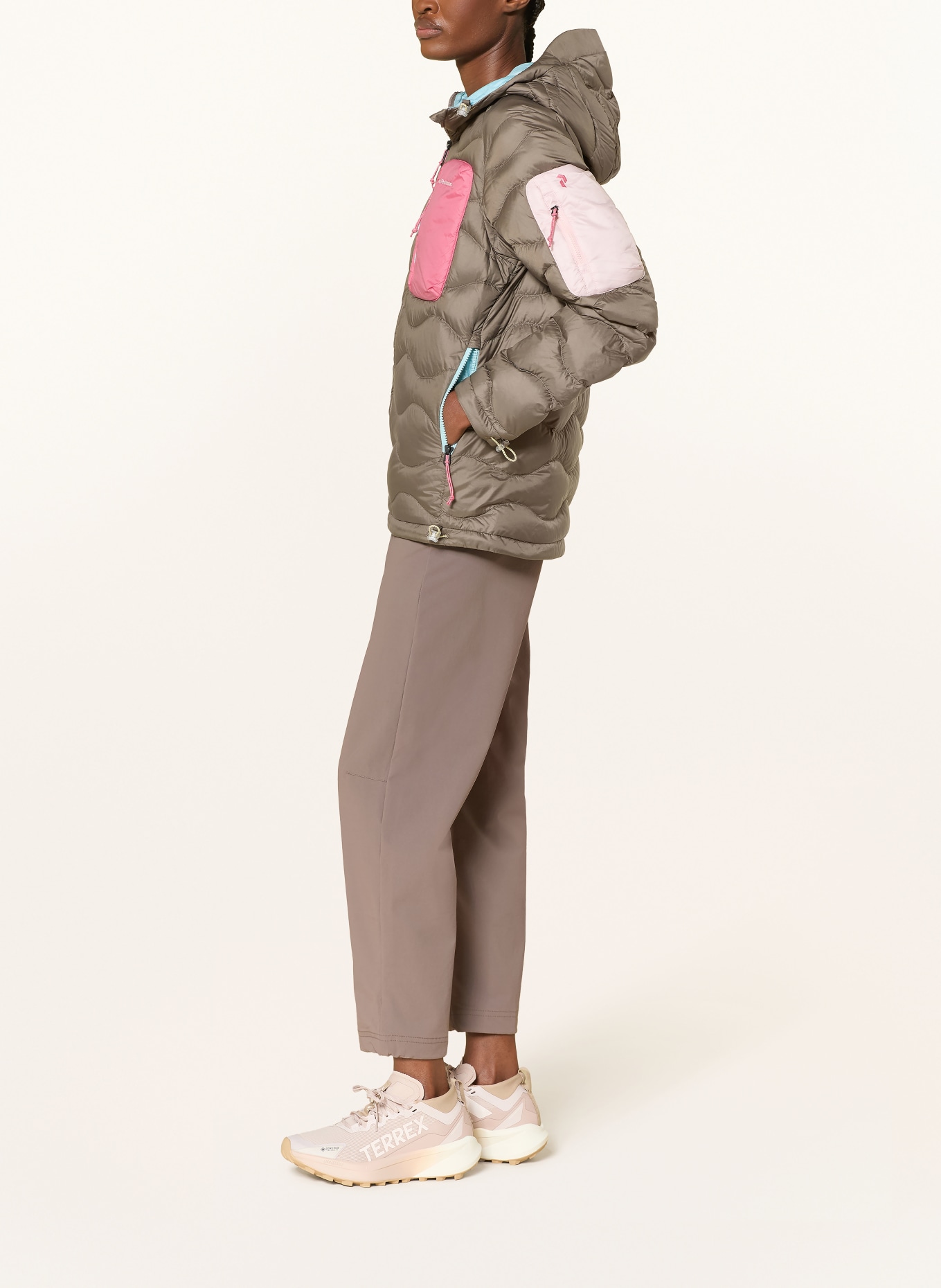 Peak Performance Doudoune HELIUM: TAUPE / ROSE / ROSE FUCHSIA