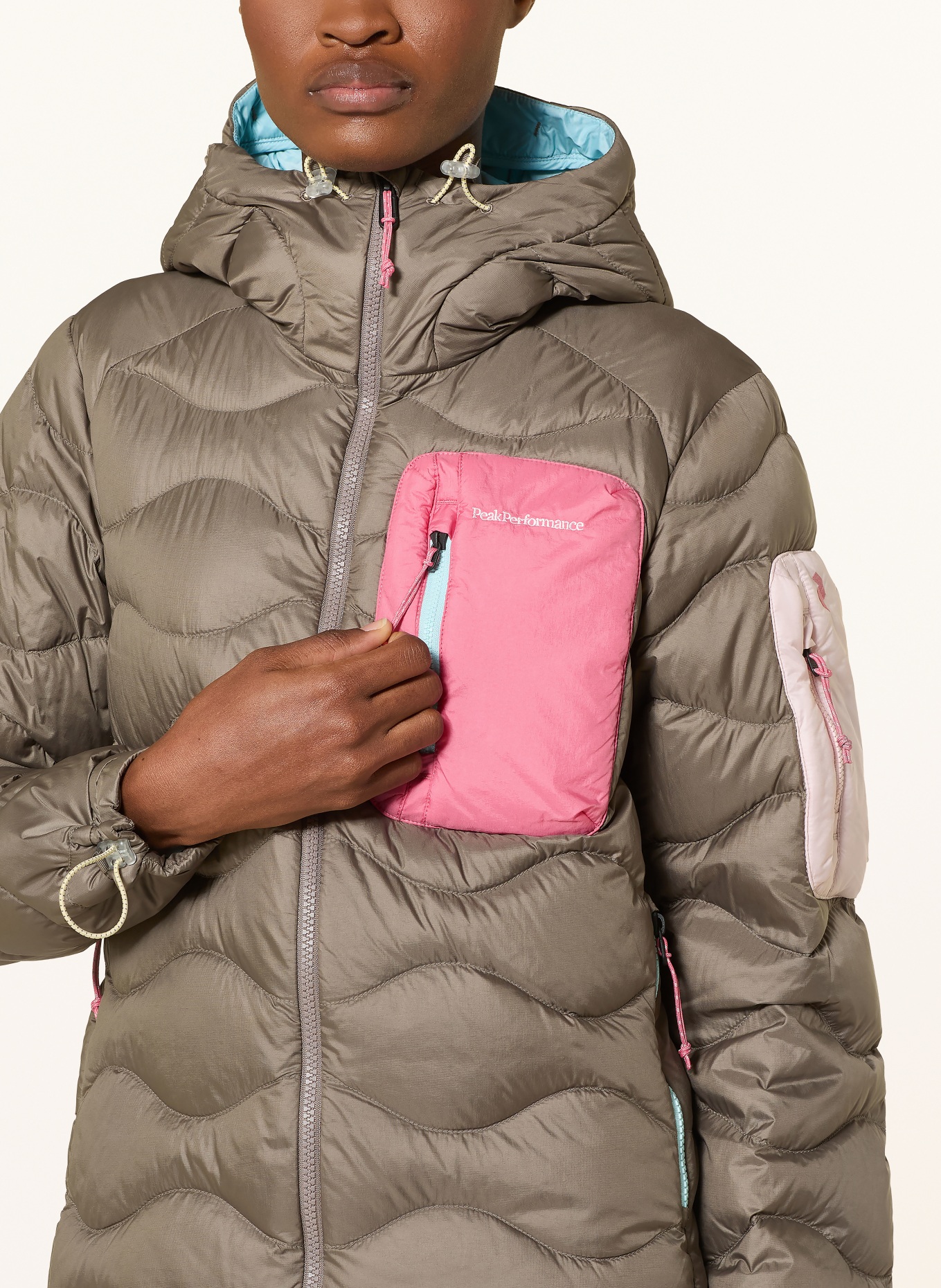 Peak Performance Doudoune HELIUM: TAUPE / ROSE / ROSE FUCHSIA