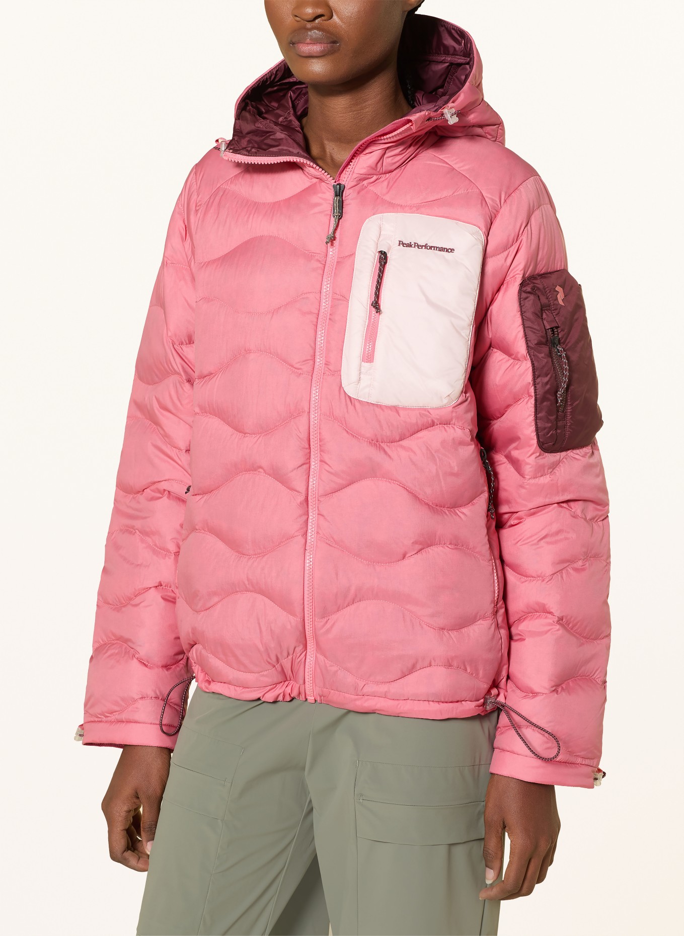 Peak Performance Doudoune HELIUM UTILITY: ROUGE CLAIR / ROSE CLAIR / ROUGE FONCÉ