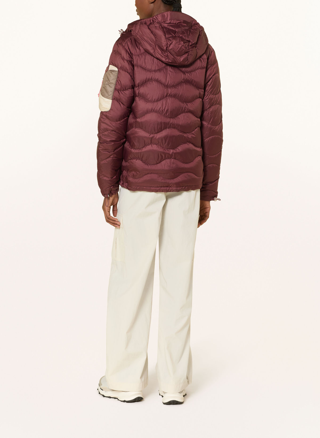 Peak Performance Daunenjacke HELIUM AOP UTILITY: DUNKELROT / TAUPE / HELLROT