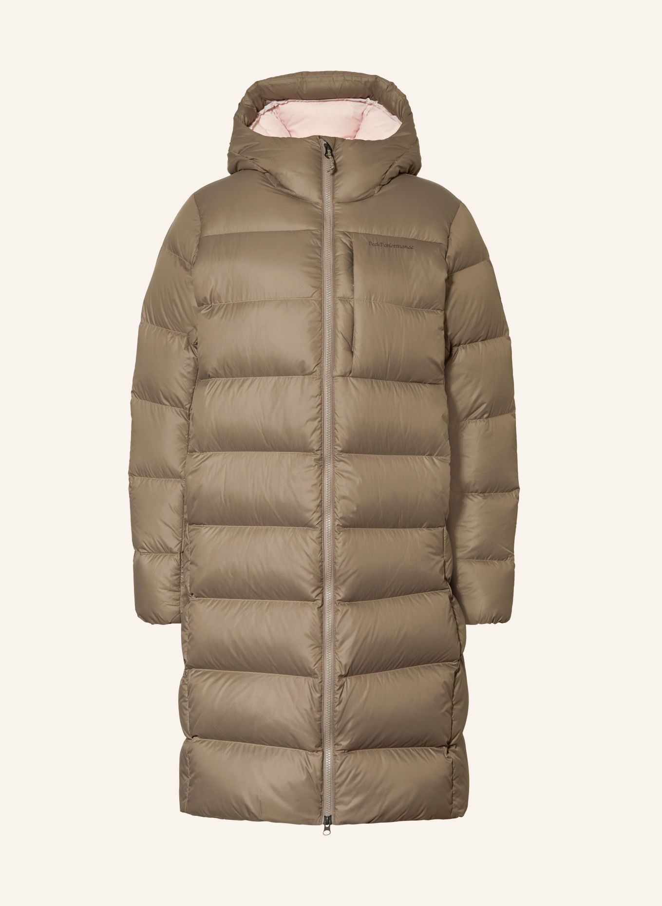 Peak Performance Donsmantel FROST: TAUPE