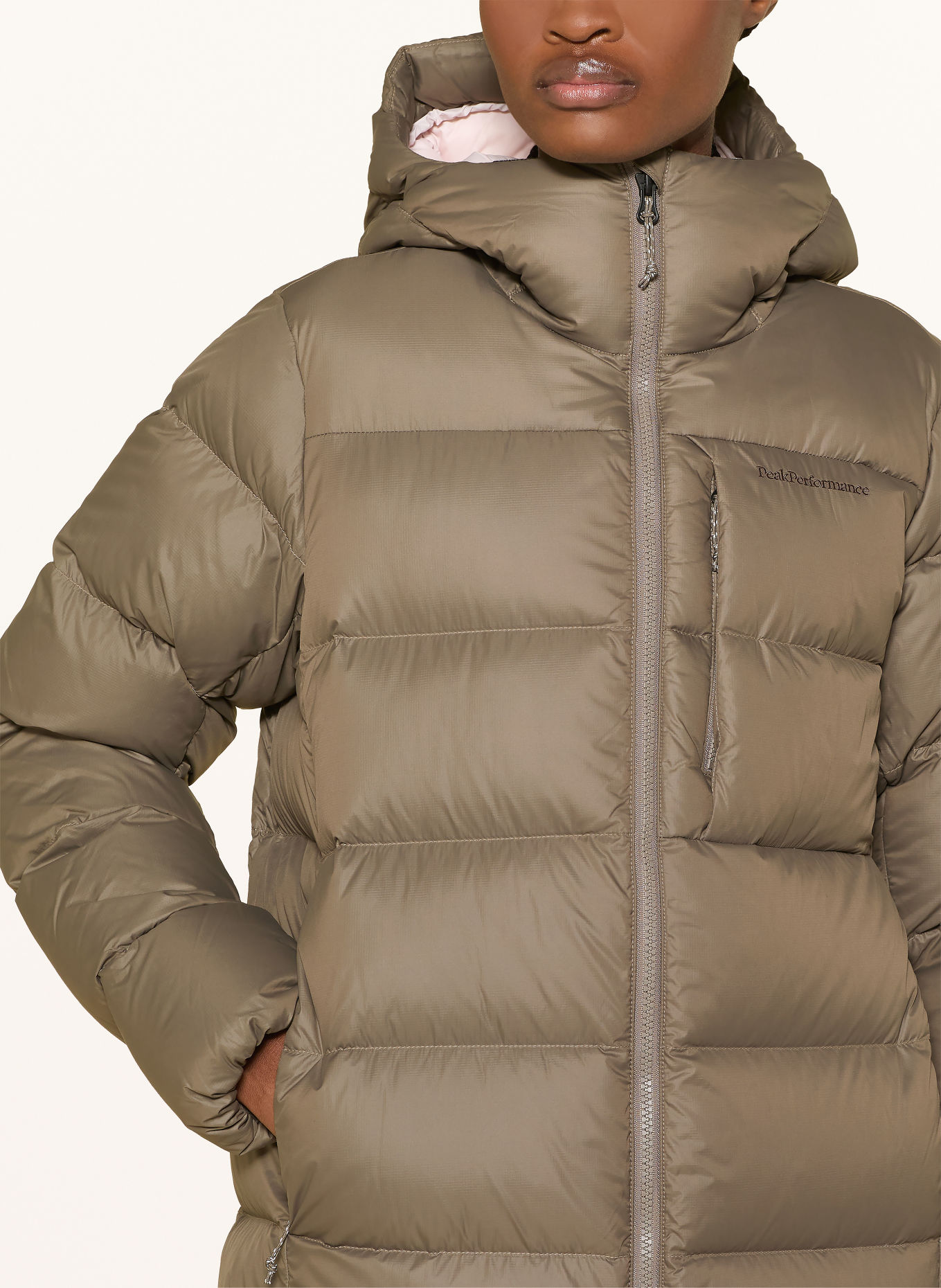 Peak Performance Donsmantel FROST: TAUPE