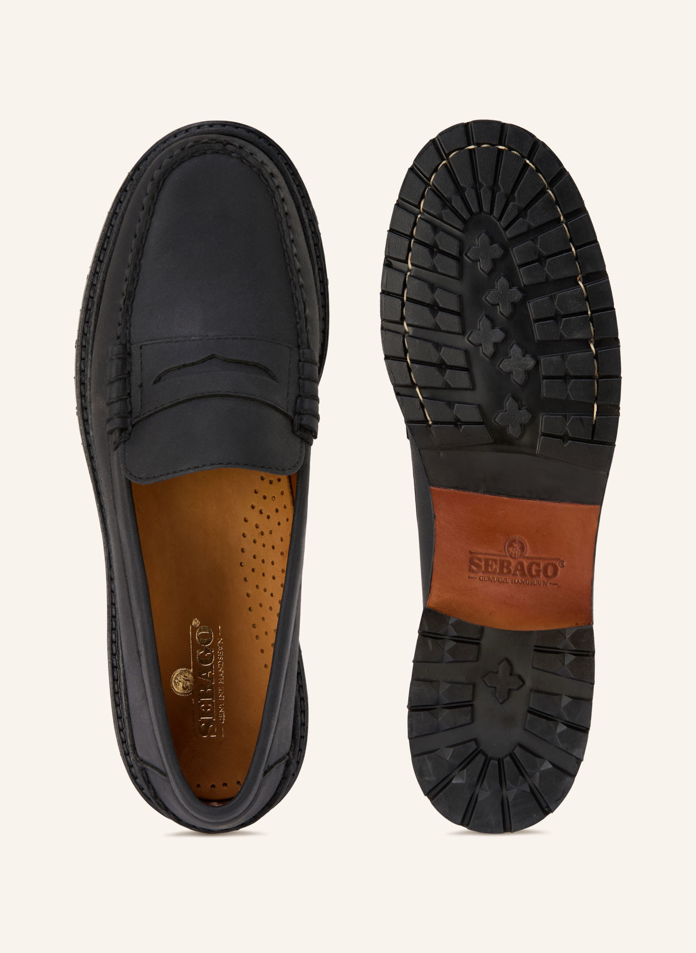 SEBAGO Penny loafers DAXTON: CZARNY