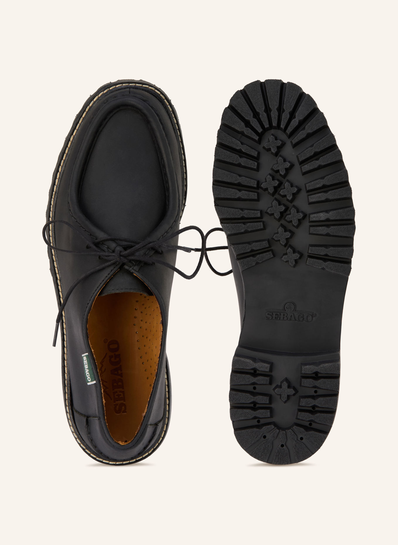 SEBAGO Veterschoen OPAL LUG: ZWART
